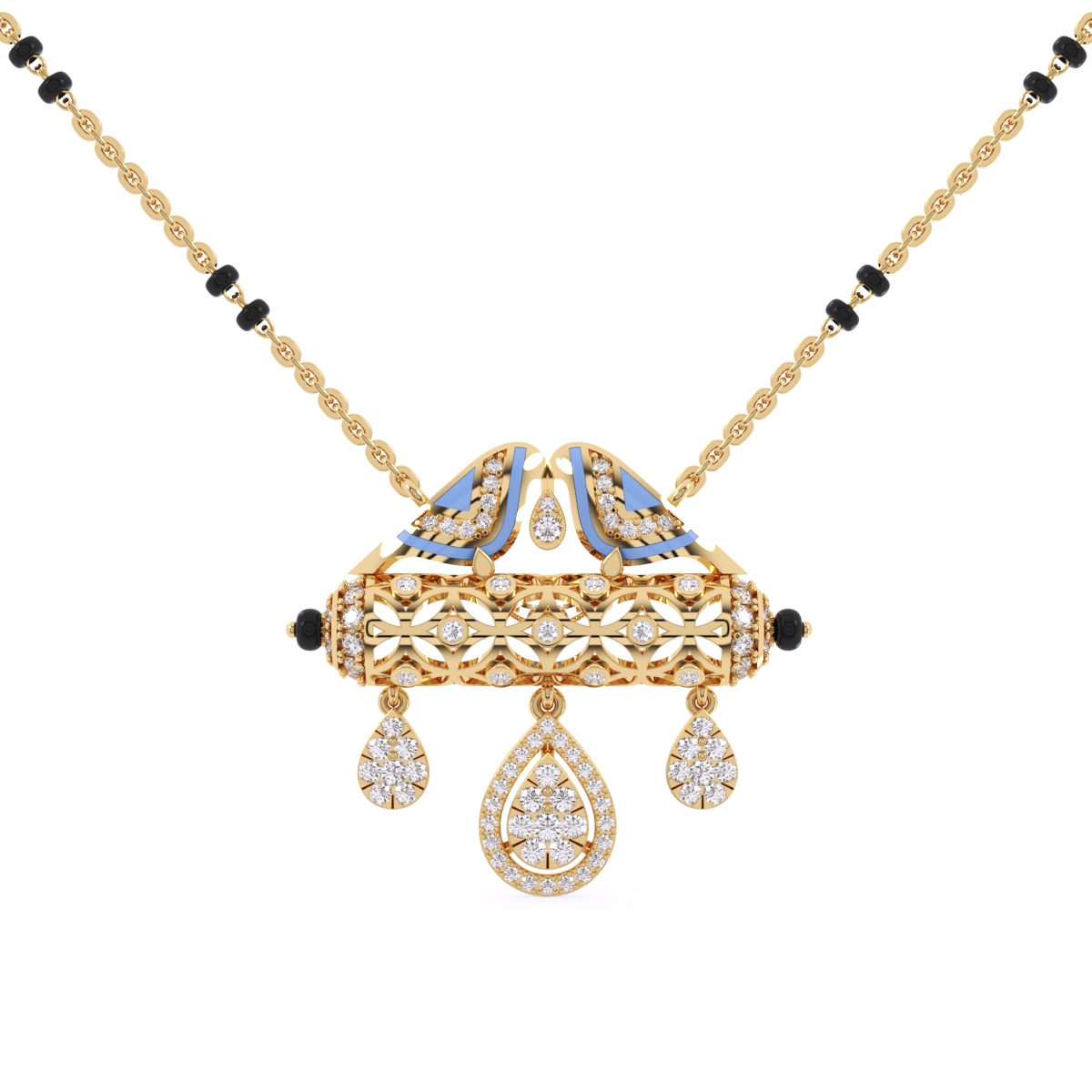 Lavish Cluster Diamond Mangalsutra